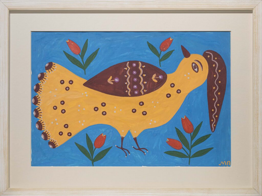 Maria Prymachenko "Capercaillie singing a courting song", 1993